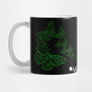 Green Monarch Butterflys Cerebral Palsy Awareness Mug